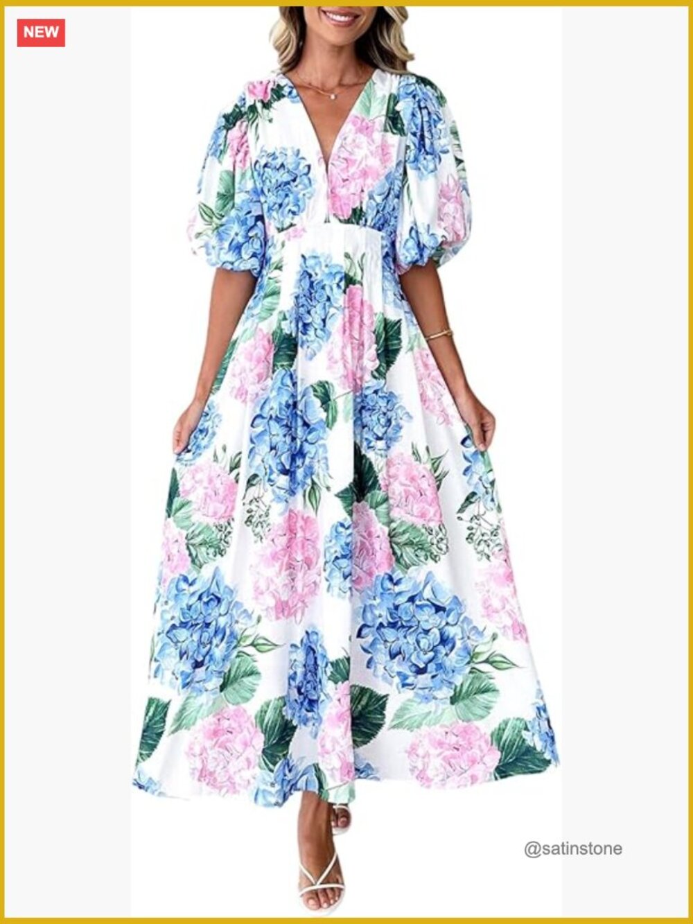 Floral Maxi Dress Wedding Guest Polyester Elastane Blend
